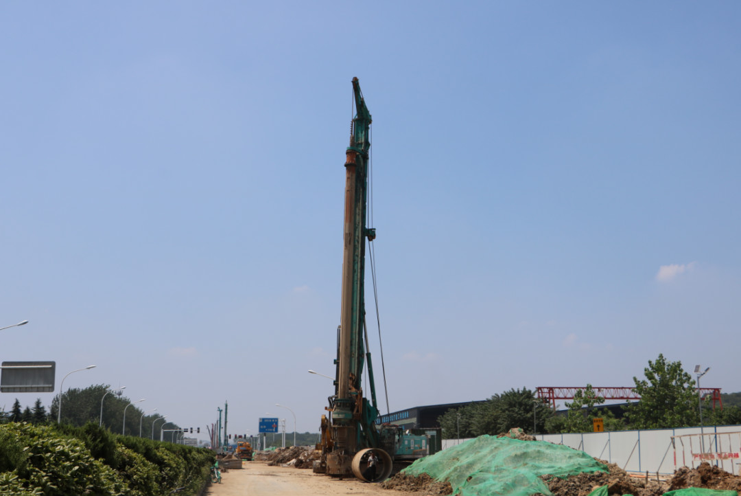 强悍表现赢青睐！ca888亚洲城智能360H旋挖钻助力南京312国道改扩建