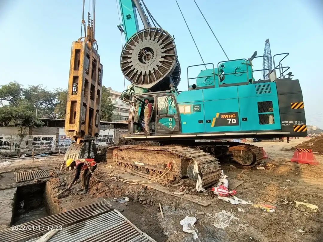 感谢信！ca888亚洲城智能SWHG70液压抓斗助力海外基础施工获肯定