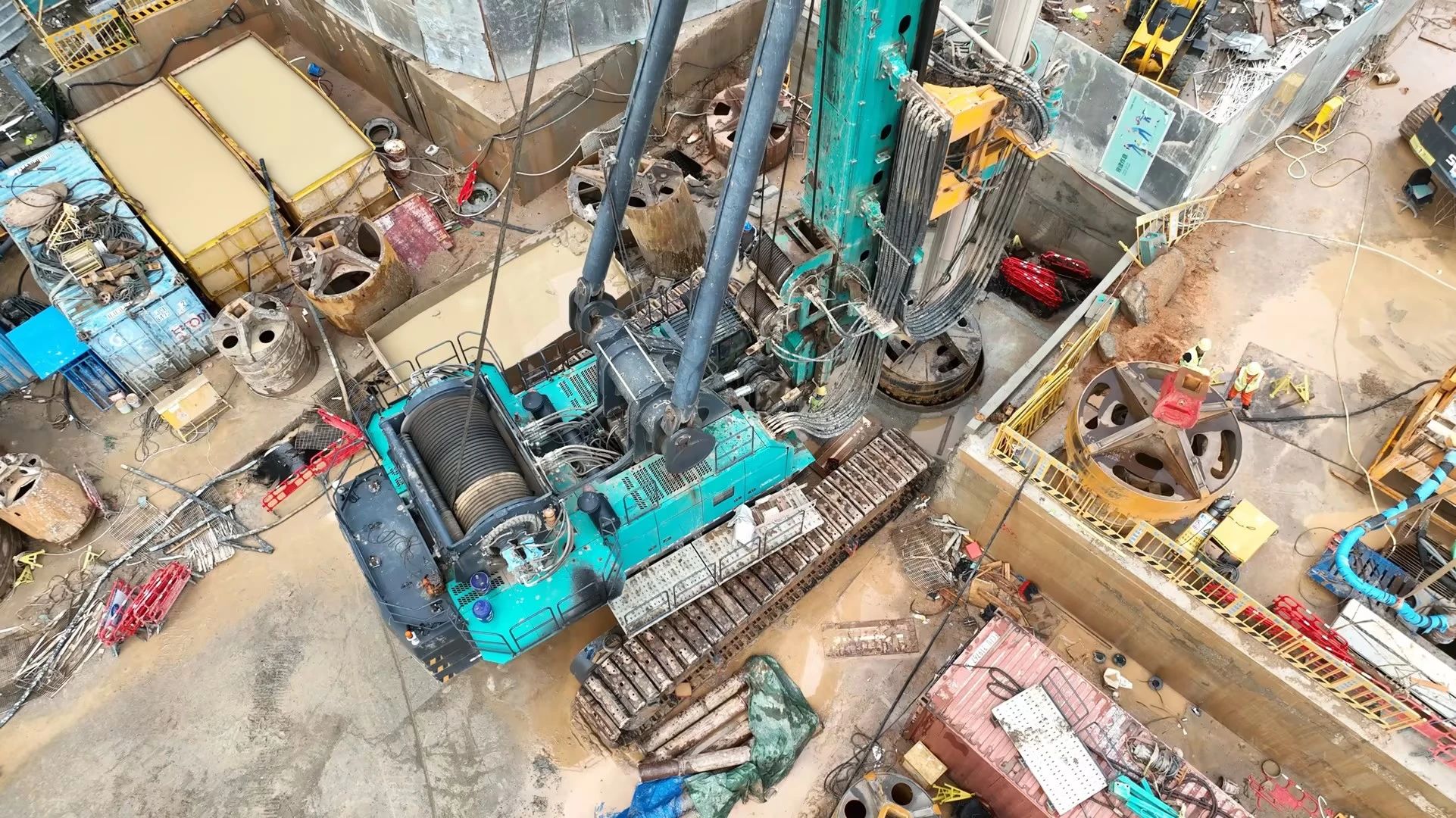 性能突出，超强助力！ca888亚洲城智能旋挖钻机助力深圳地铁五和站施工