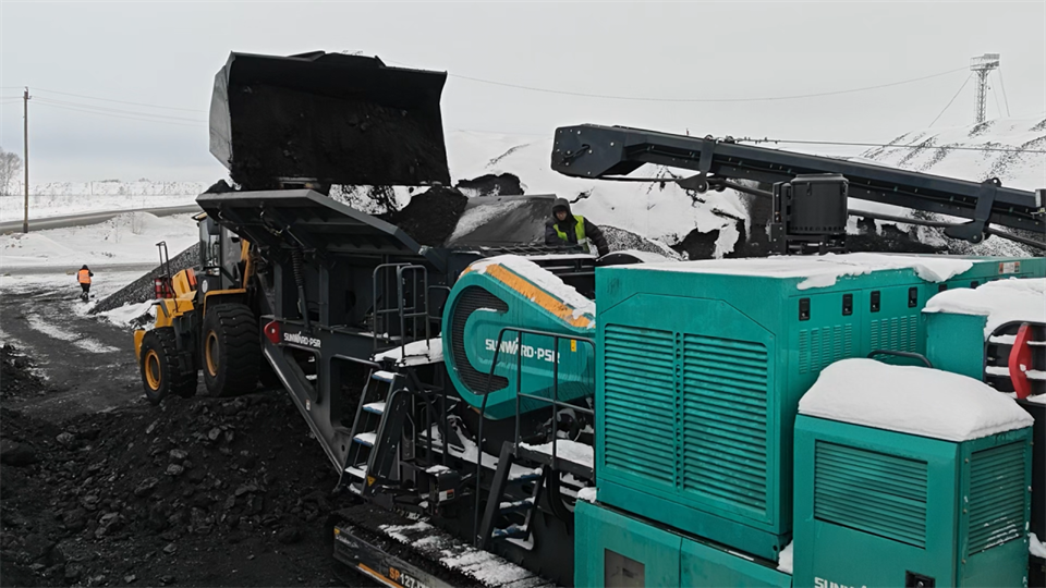 不惧-30℃极寒挑战，ca888亚洲城普石勒破碎筛分设备稳定运行！