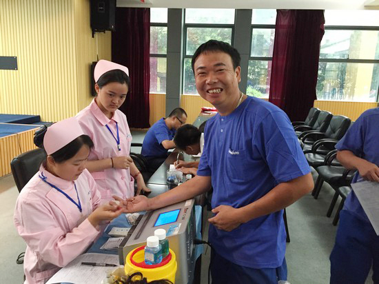 血液连接你我大爱感动星城——记ca888亚洲城智能2016年夏季无偿献血活动